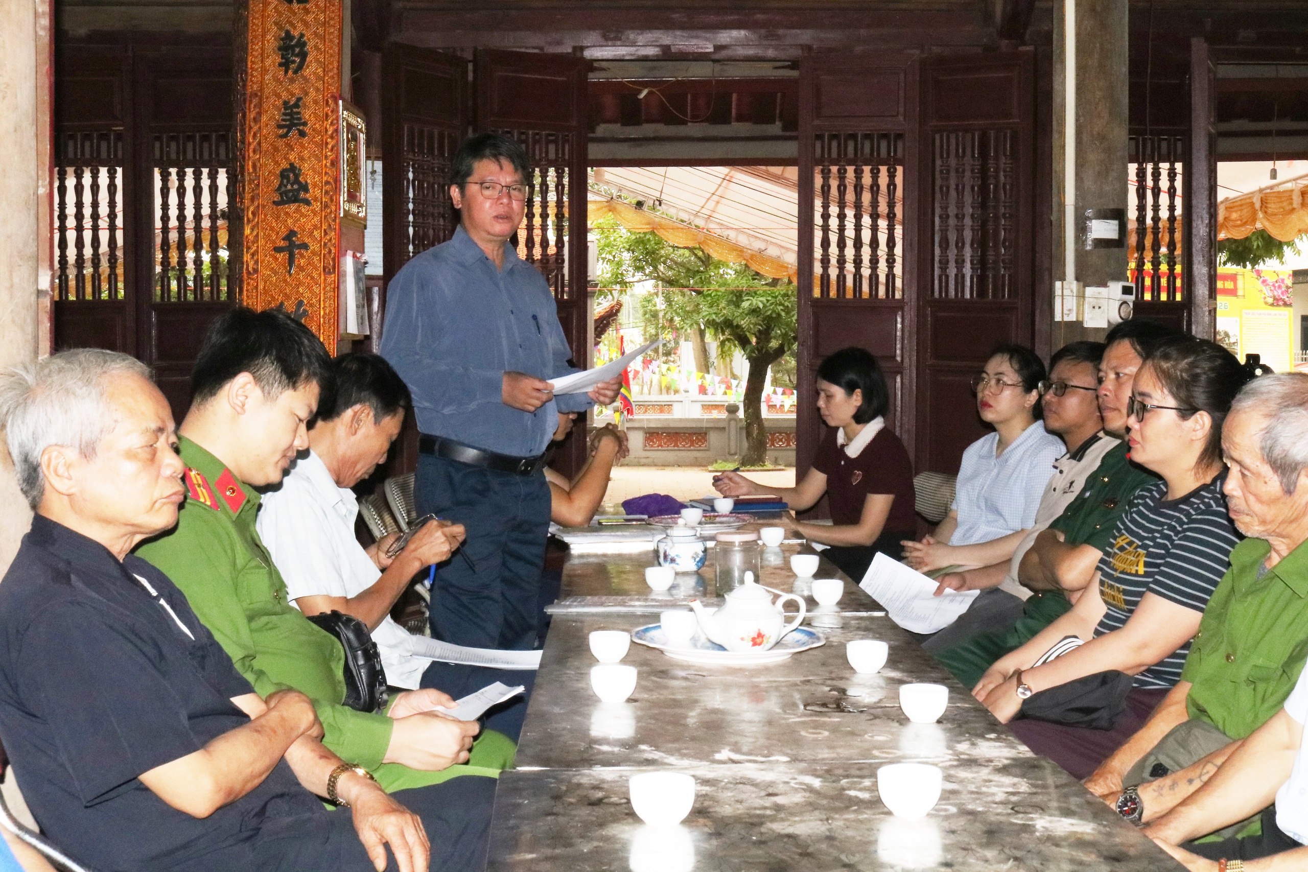 Một số hình ảnh kiểm tra công tác tổ chức Lễ hội truyền thống Đình làng Ứng Hòa và Đình làng Yên Duyệt năm 2026- Ảnh 5.