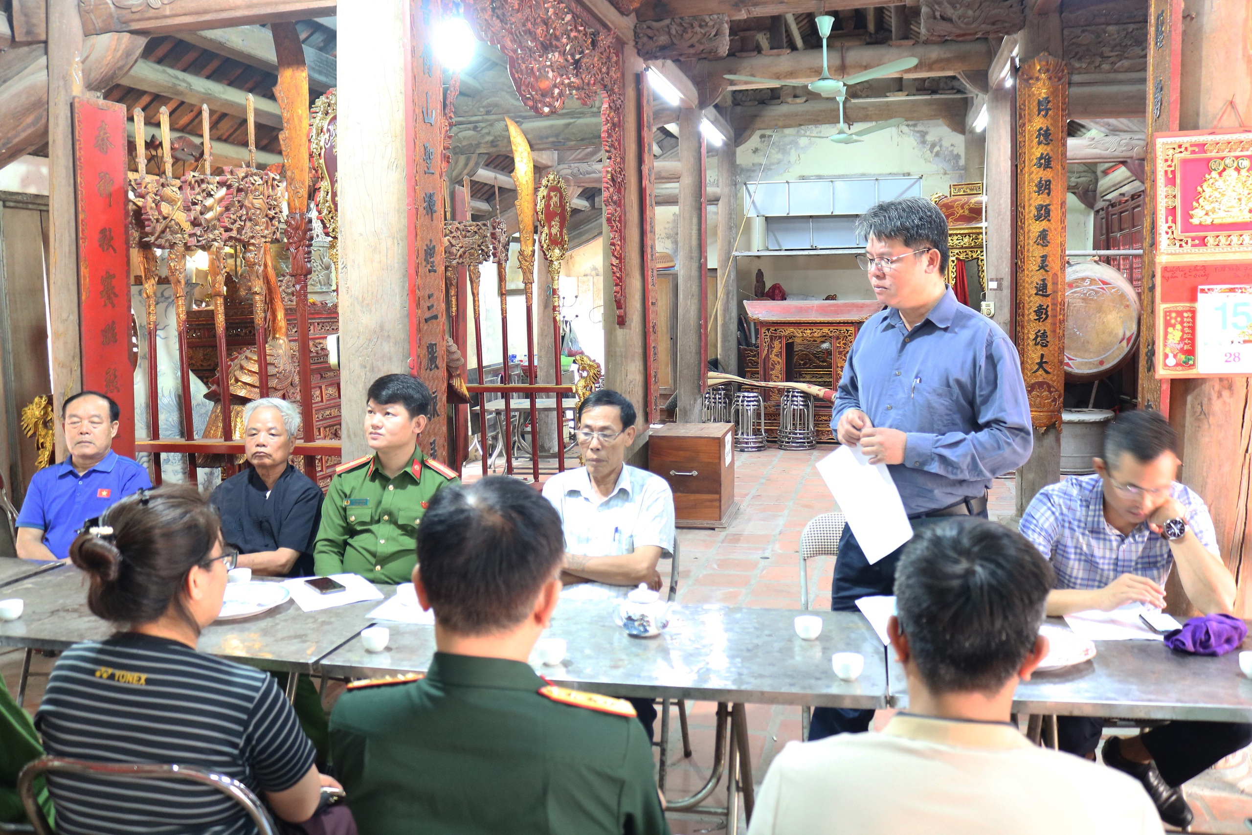 Một số hình ảnh kiểm tra công tác tổ chức Lễ hội truyền thống Đình làng Ứng Hòa và Đình làng Yên Duyệt năm 2026- Ảnh 4.