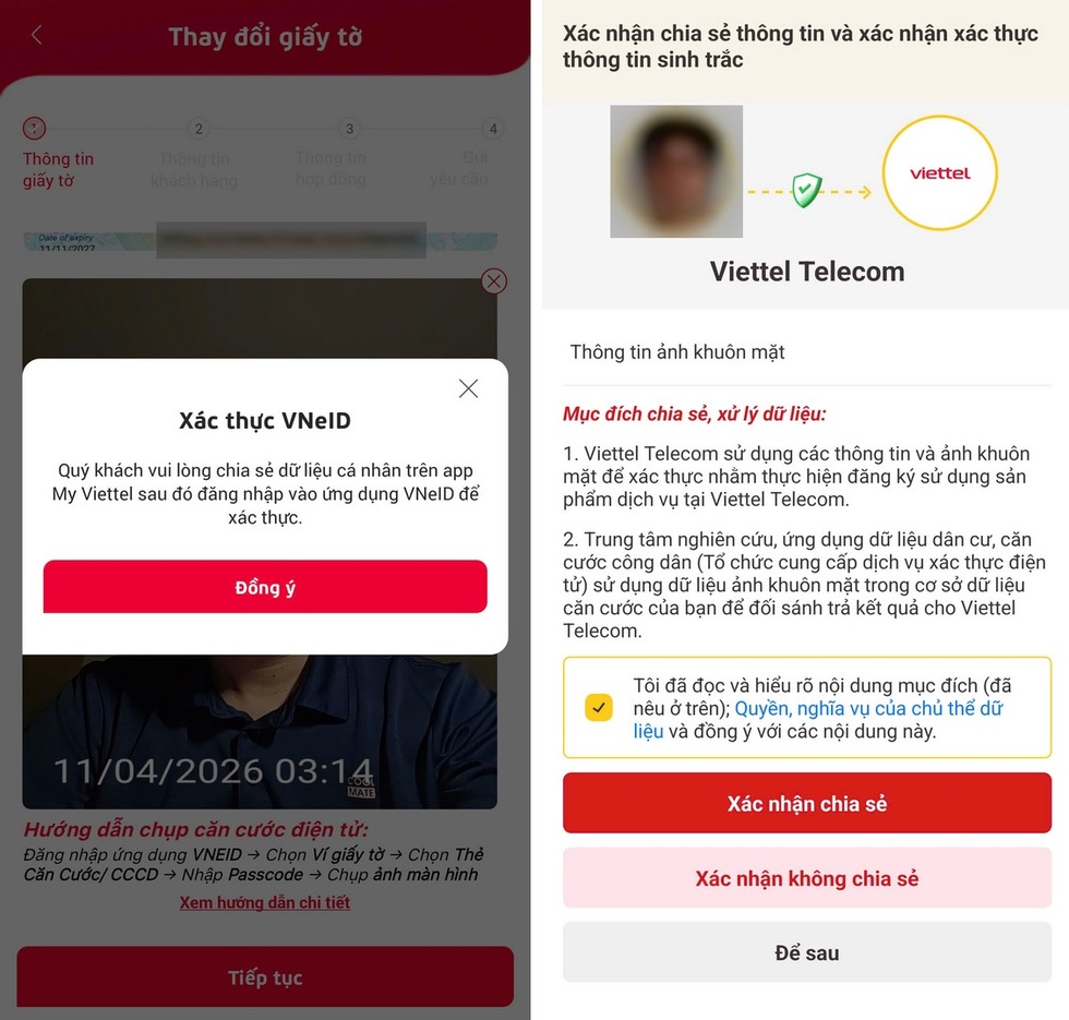 Hướng dẫn chuẩn hóa thông tin thuê bao di động để tránh bị khóa SIM- Ảnh 2.