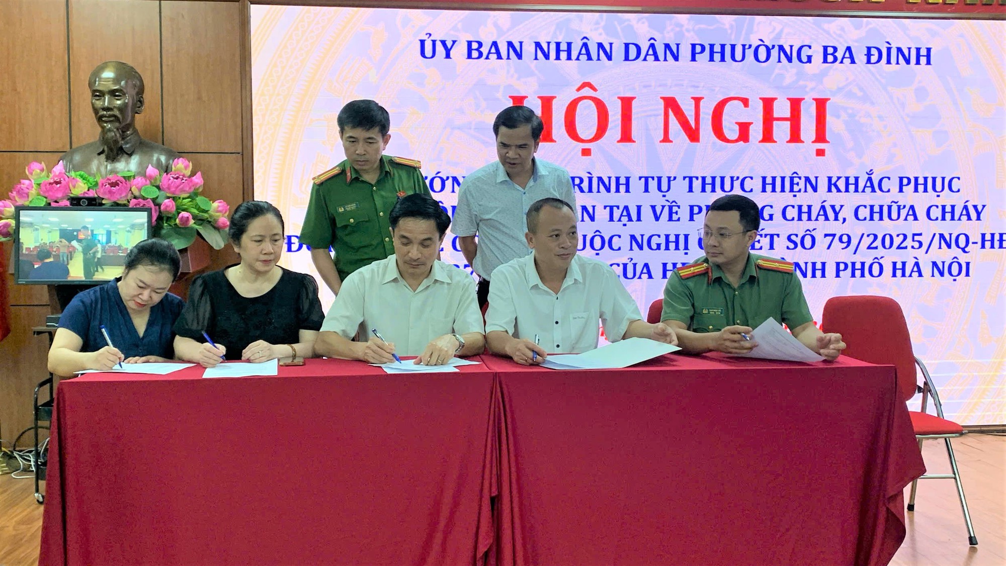 Phường Ba Đình hướng dẫn triển khai nghị quyết về bảo đảm phòng cháy, chữa cháy- Ảnh 1.