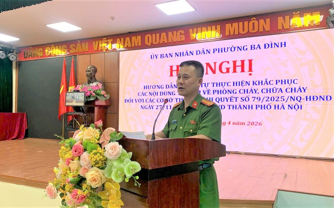 Phường Ba Đình hướng dẫn triển khai nghị quyết về bảo đảm phòng cháy, chữa cháy- Ảnh 6.