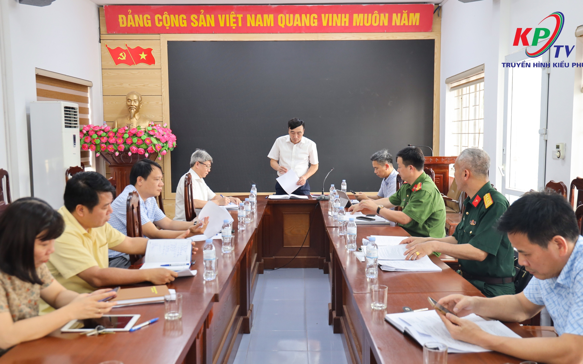 Thường trực Đảng uỷ xã Kiều Phú tổ chức Hội nghị triển khai nhiệm vụ chuẩn bị diễn tập khu vực phòng thủ năm 2026