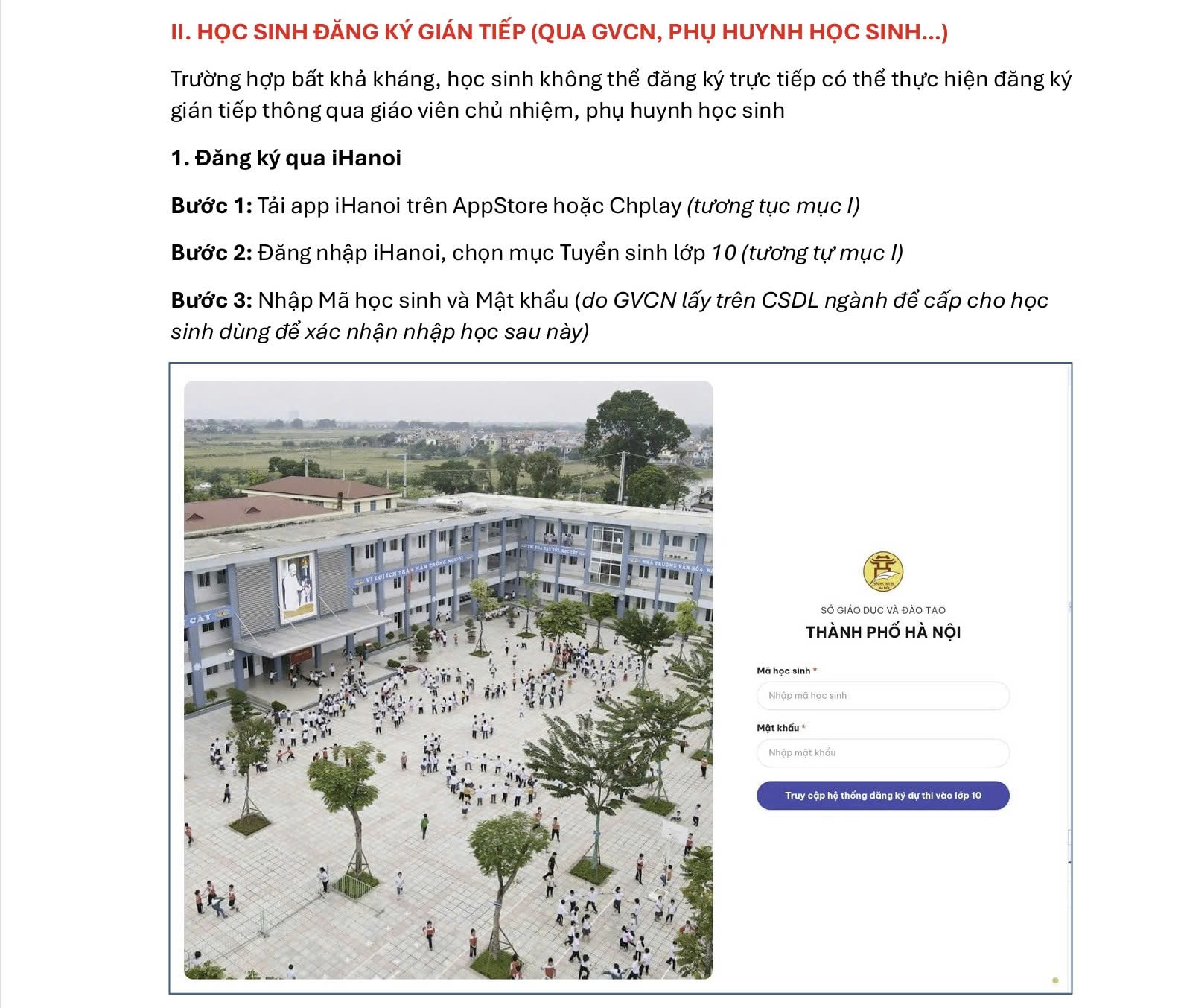 Hướng dẫn chi tiết quy trình đăng ký trực tuyến tuyển sinh lớp 10 Hà Nội- Ảnh 11.