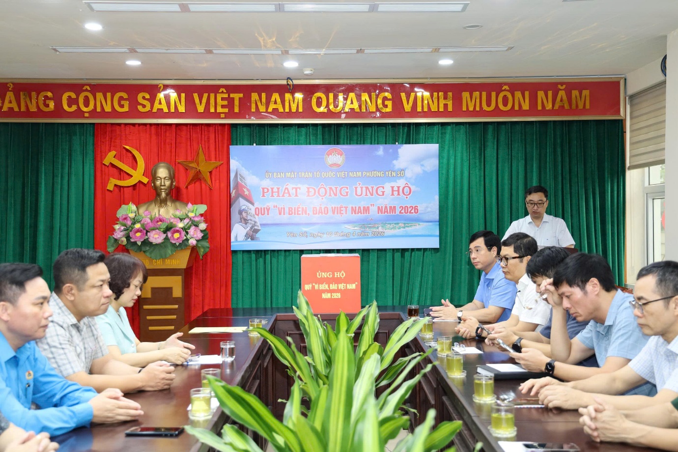 Ủy ban MTTQ Việt Nam phường Yên Sở phát động ủng hộ Quỹ “Vì biển, đảo Việt Nam” năm 2026- Ảnh 1.