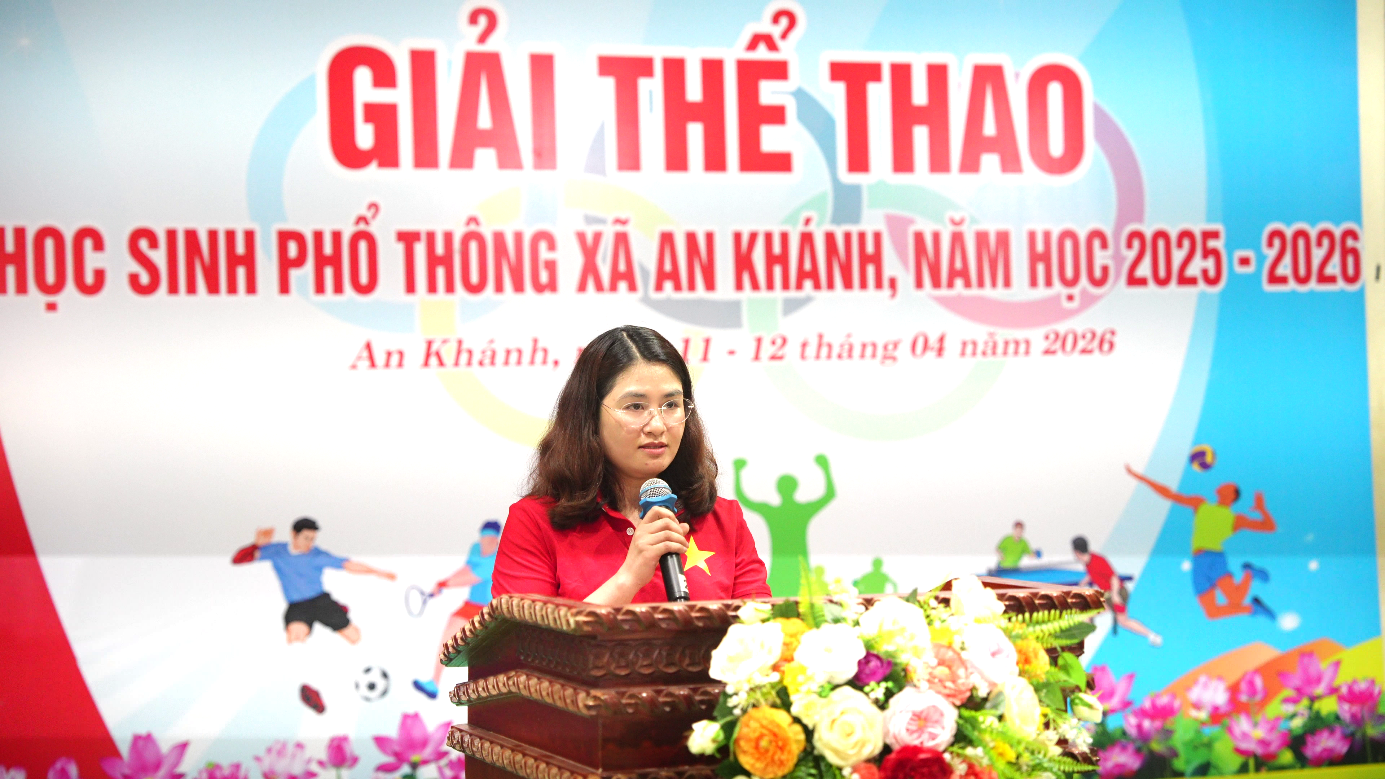 351 vận động viên tham dự Giải thể thao học sinh phổ&nbsp;thông xã An Khánh năm học 2025-2026- Ảnh 3.