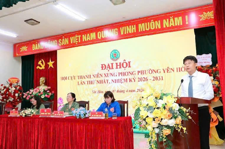 Hội Cựu Thanh niên xung phong phường Yên Hòa tổ chức thành công Đại hội đại biểu lần thứ I, nhiệm kỳ 2026-2031- Ảnh 4.