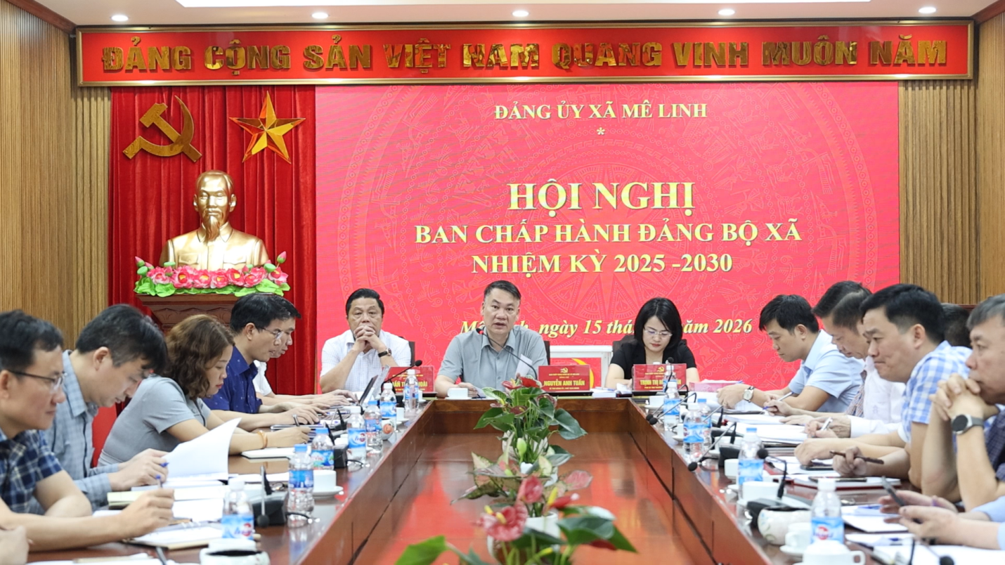 Hội nghị Ban Chấp hành Đảng bộ xã Mê Linh nhiệm kỳ 2025 - 2030- Ảnh 1.