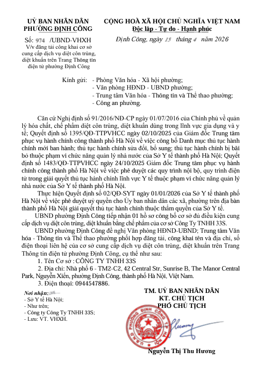 Công khai cơ sở cung cấp dịch vụ diệt côn trùng- Ảnh 1.