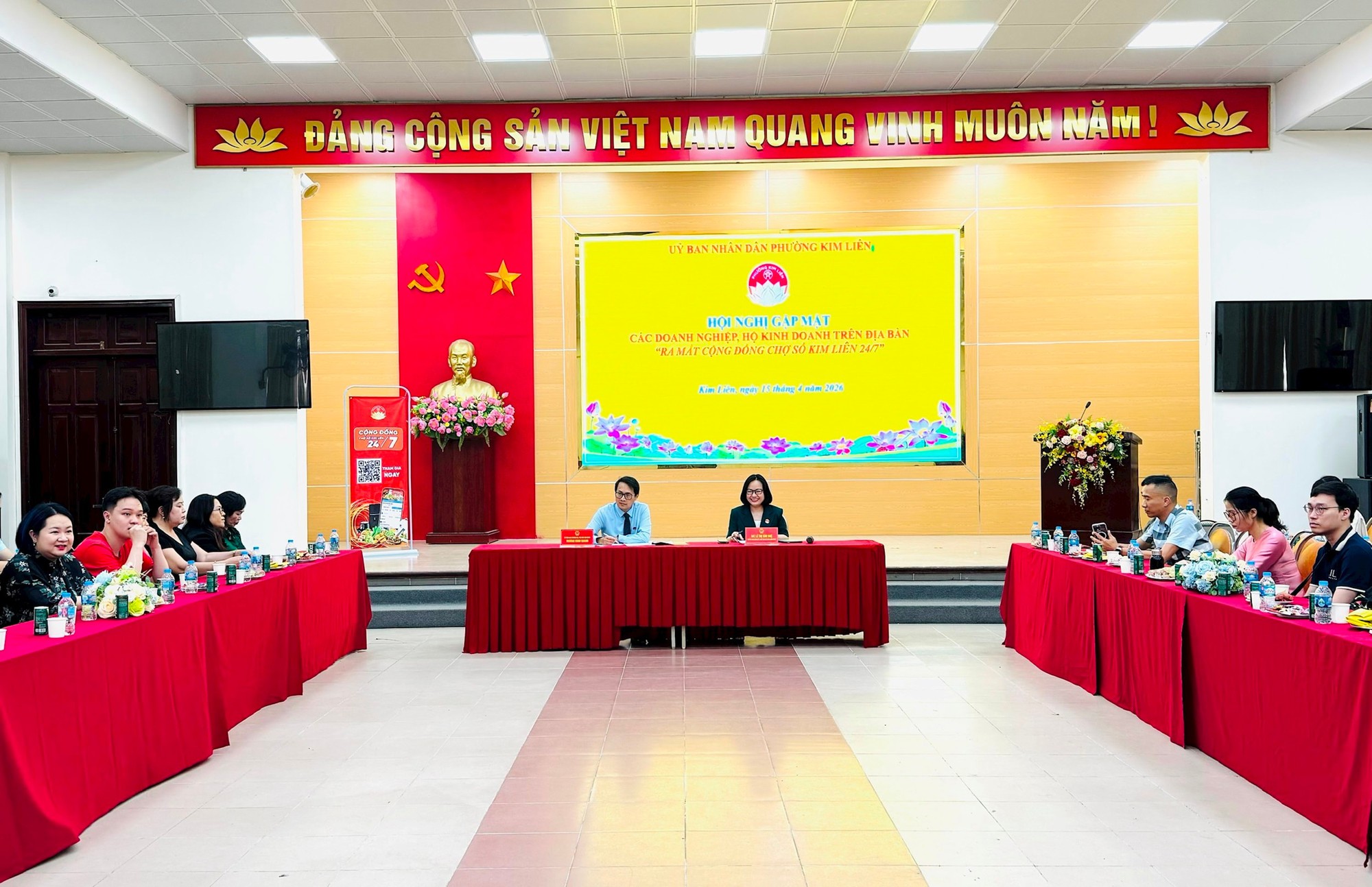 Phường Kim Liên ra mắt “Cộng đồng Chợ số Kim Liên 24/7”- Ảnh 1.