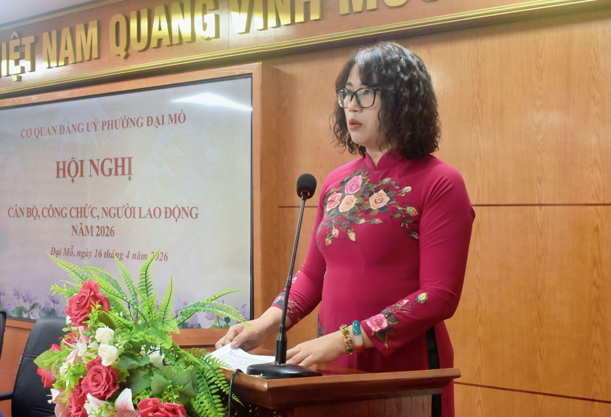 Đảng uỷ phường Đại Mỗ đã tổ chức Hội nghị cán bộ, công chức, người lao động năm 2026- Ảnh 2.