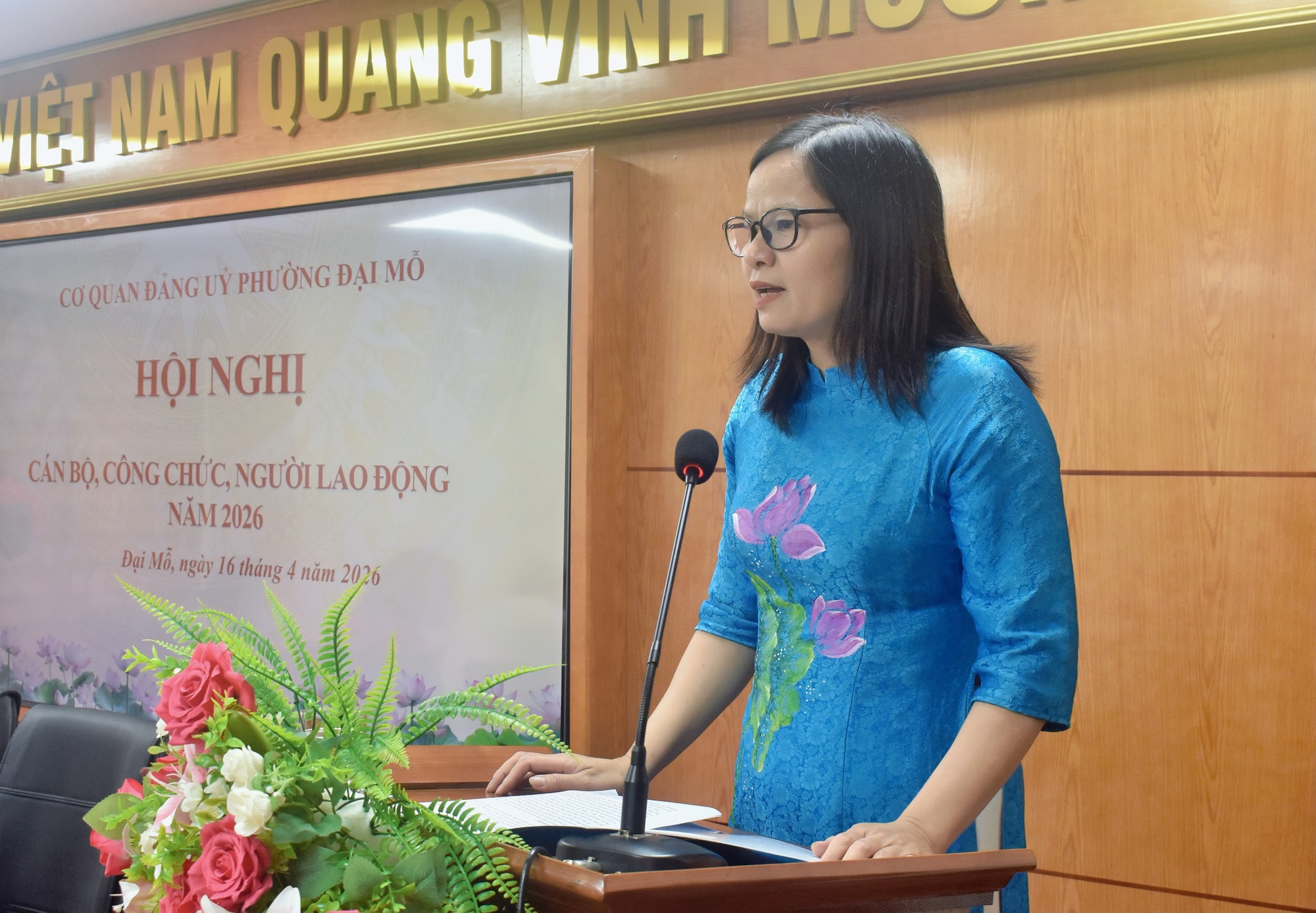 Đảng uỷ phường Đại Mỗ đã tổ chức Hội nghị cán bộ, công chức, người lao động năm 2026- Ảnh 3.