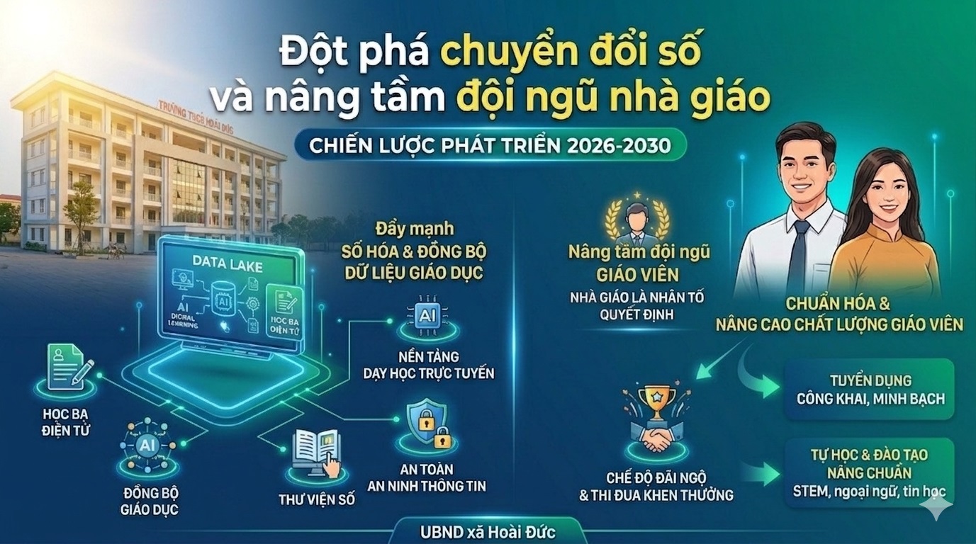 Chiến lược phát triển giáo dục xã Hoài Đức giai đoạn 2026 – 2030: Bứt phá để vươn tầm- Ảnh 2.