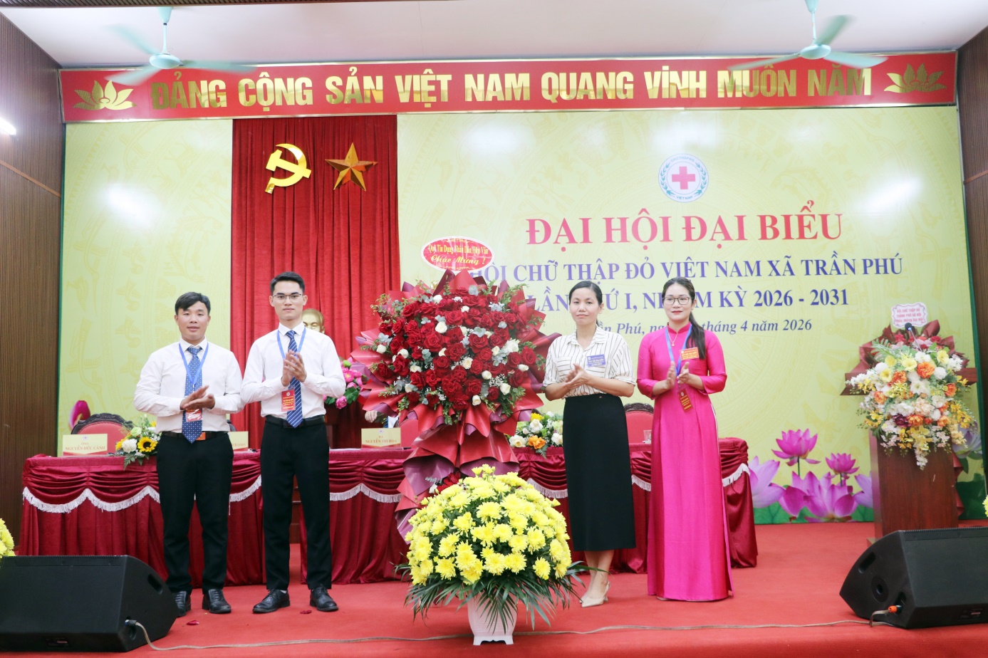 Đại hội đại biểu Hội Chữ thập đỏ xã Trần Phú lần thứ I, nhiệm kỳ 2026–2031 thành công tốt đẹp.- Ảnh 6.