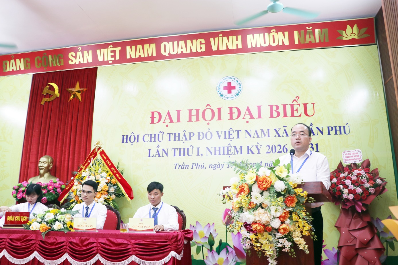 Đại hội đại biểu Hội Chữ thập đỏ xã Trần Phú lần thứ I, nhiệm kỳ 2026–2031 thành công tốt đẹp.- Ảnh 8.