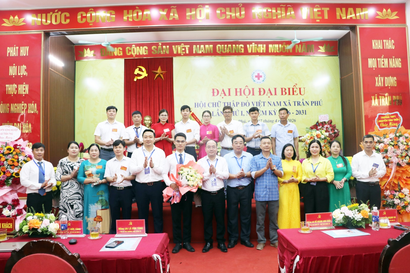 Đại hội đại biểu Hội Chữ thập đỏ xã Trần Phú lần thứ I, nhiệm kỳ 2026–2031 thành công tốt đẹp.- Ảnh 9.