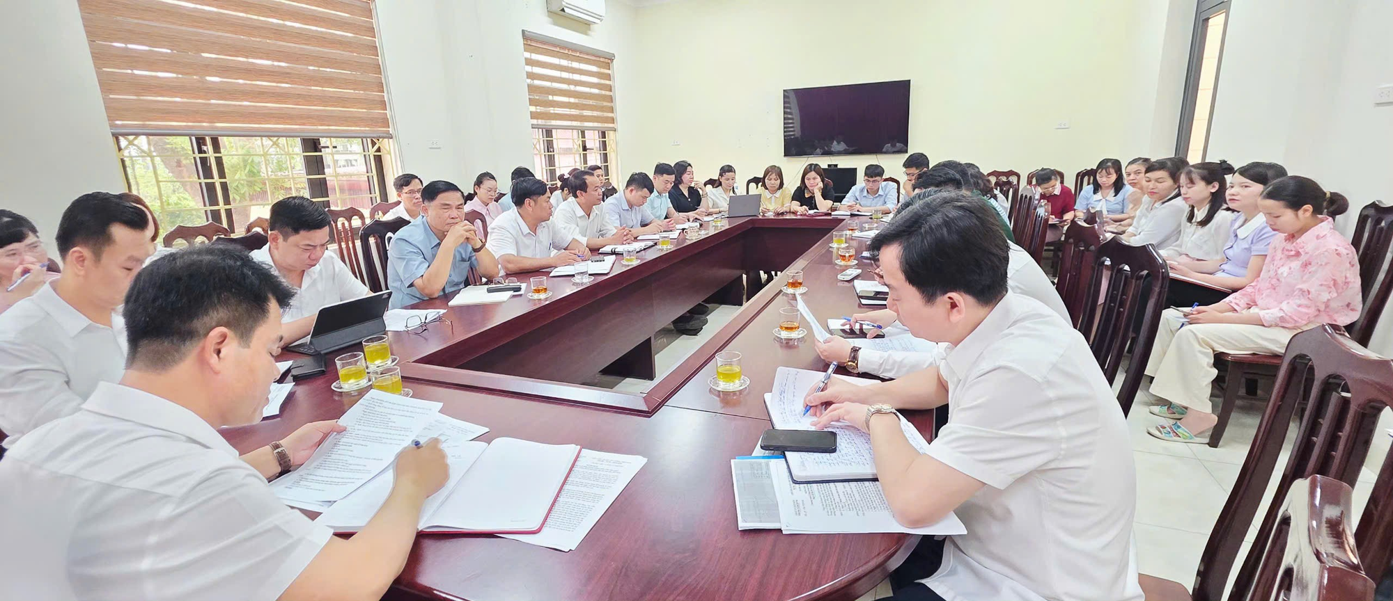 UBND xã Hát Môn tổ chức họp Tiểu ban phục vụ Lễ dâng hương tưởng niệm 1983 năm ngày giỗ Hai Bà Trưng- Ảnh 1.