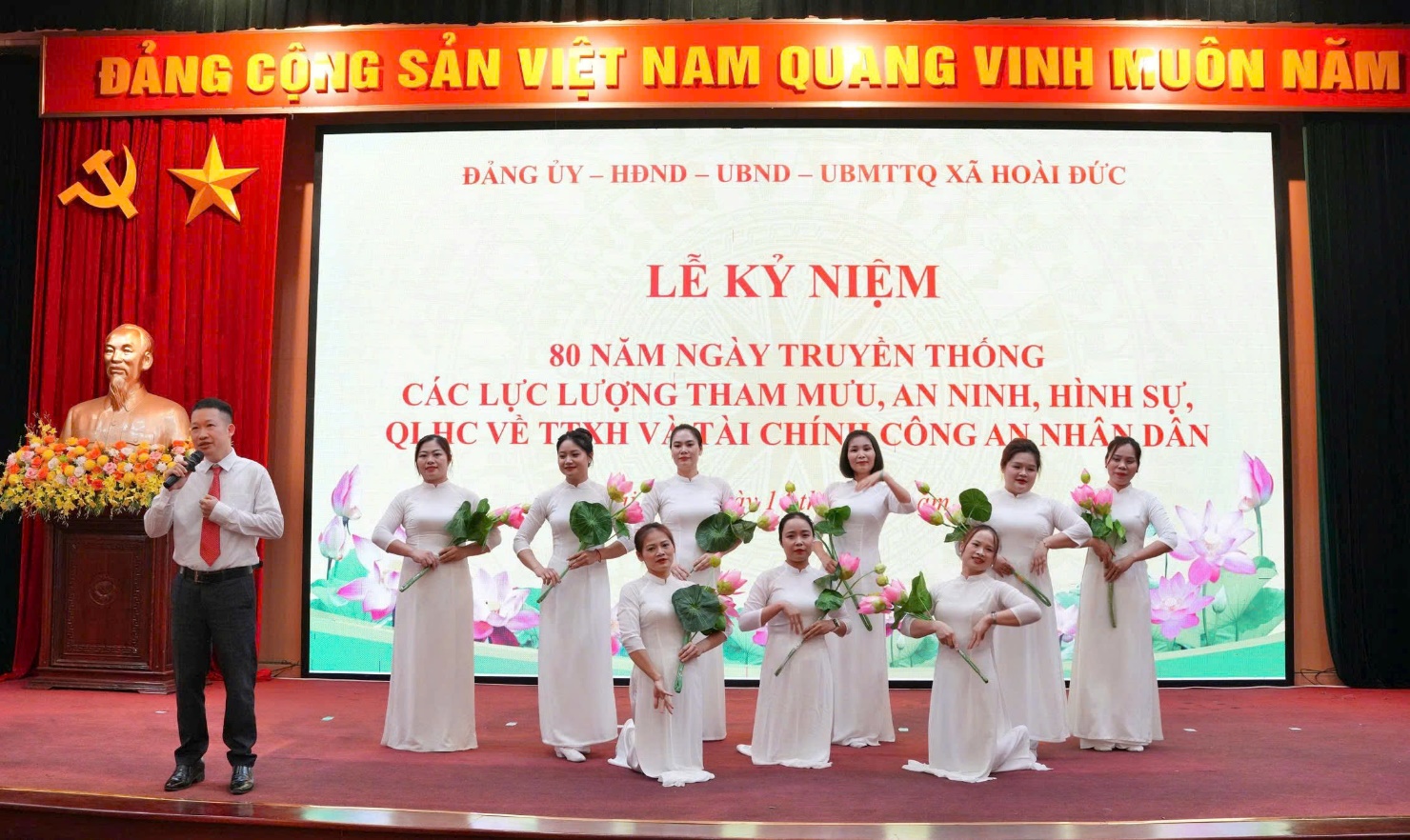 Công an xã Hoài Đức có 77 cá nhân được khen thưởng nhân kỷ niệm 80 năm truyền thống của lực lượng Tham mưu, An ninh, Hình sự, QLHC về TTXH và Tài chính Công an nhân dân- Ảnh 5.