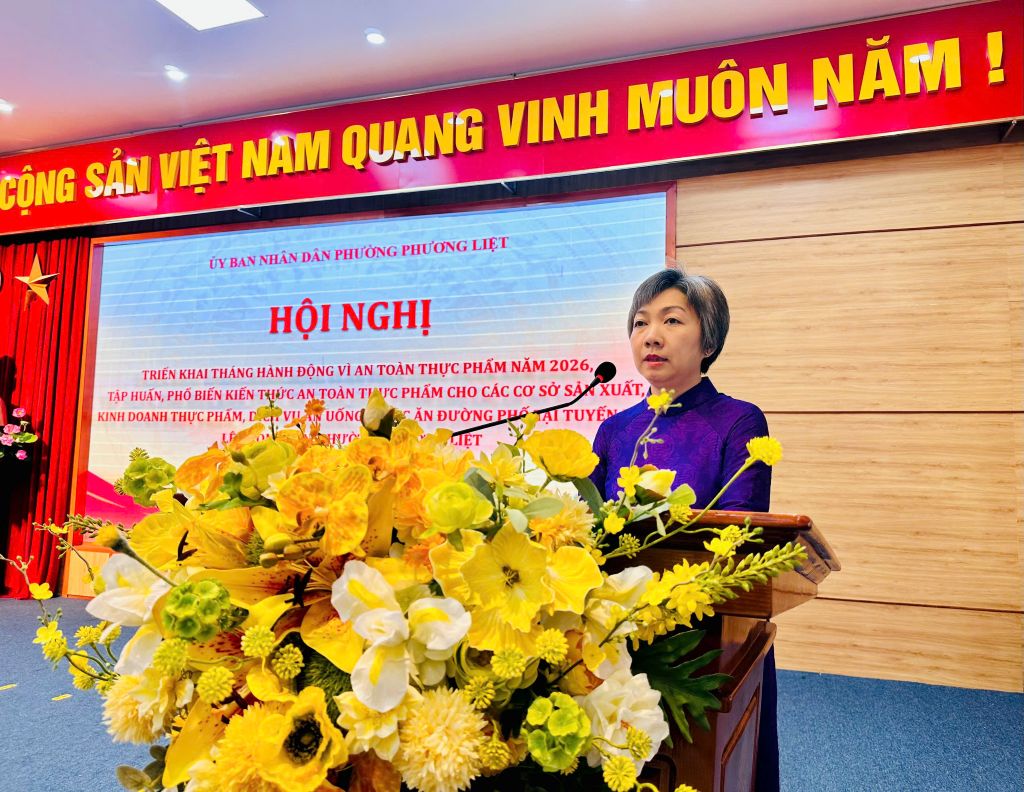 Phường Phương Liệt: Triển khai Tháng hành động vì ATTP năm 2026 và tập huấn kiến thức ATTP tuyến phố điểm Lê Trọng Tấn- Ảnh 3.