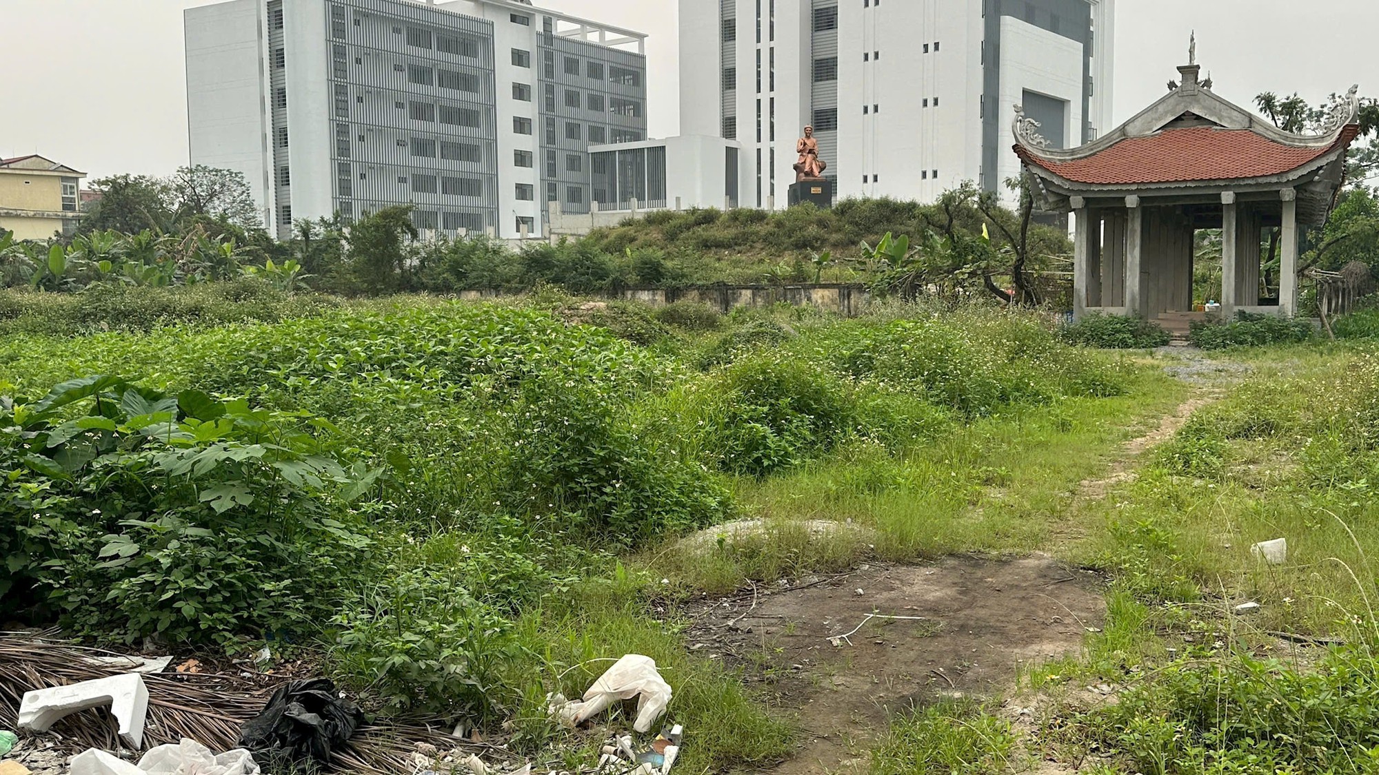 Thường Tín sẽ cưỡng chế thu hồi đất của 22 gia đình xây dựng Vườn hoa Nguyễn Du- Ảnh 1.