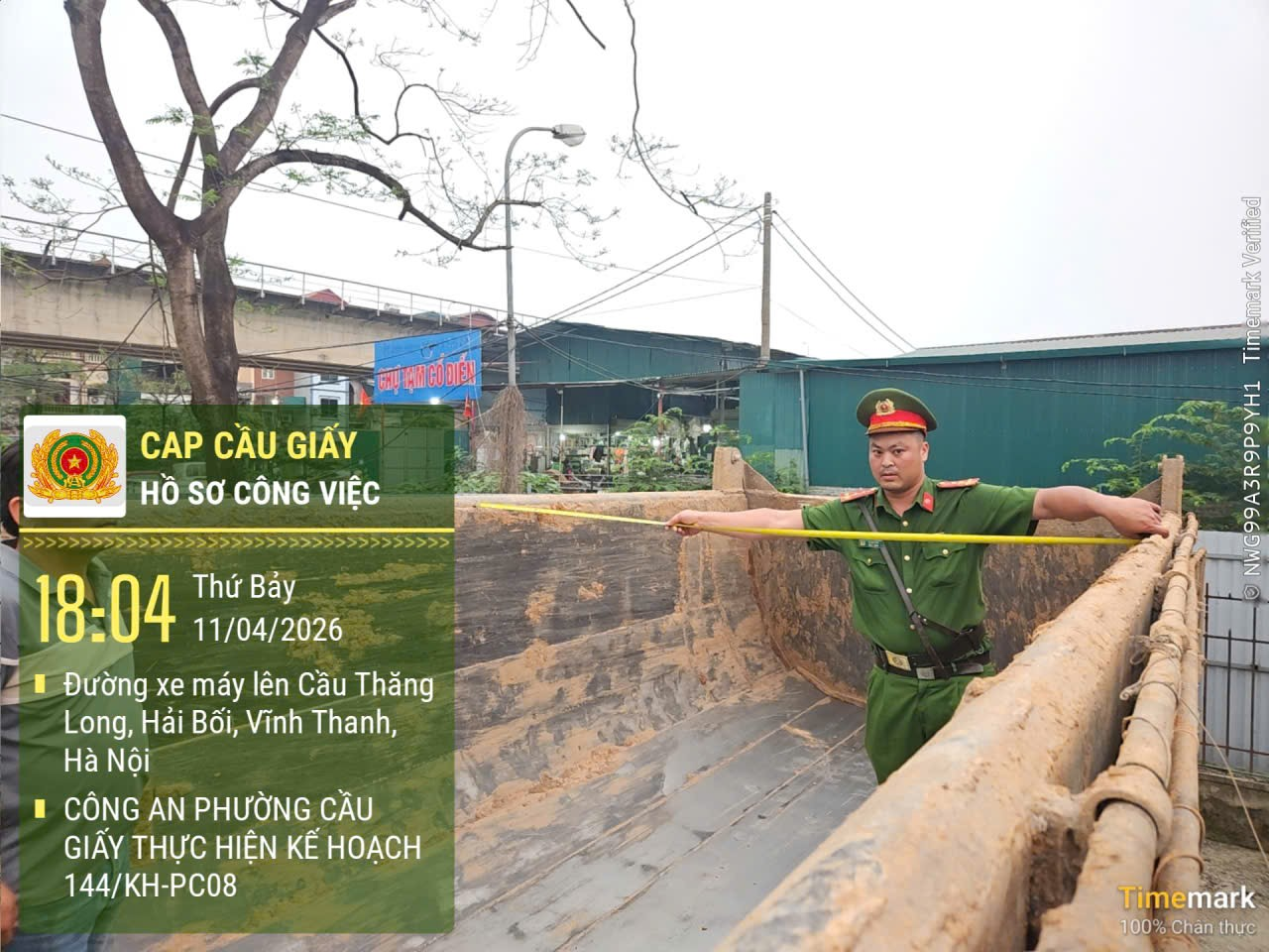 Công an phường Cầu giấy tăng cường rà soát phương tiện ôtô tải tự đổ, xe sơ mi rơ moóc tự đổ- Ảnh 3.