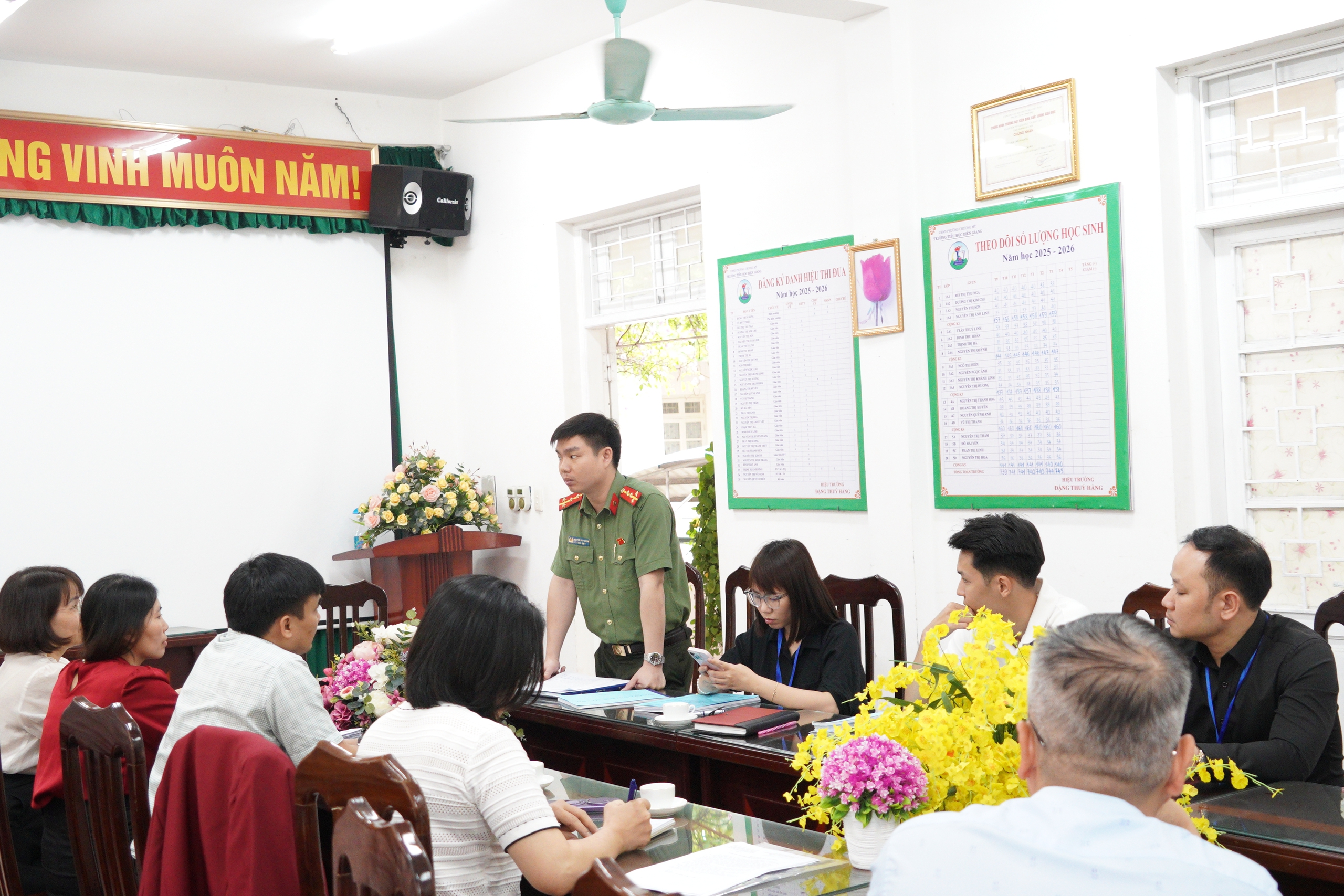 Đoàn liên ngành phường Chương Mỹ kiểm tra an toàn thực phẩm tại trường Tiểu học Phụng Châu và Tiểu học Biên Giang- Ảnh 18.