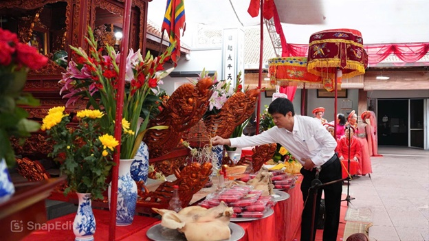 Lãnh đạo xã Hoài Đức dâng lễ tại các lễ hội truyền thống của quê hương- Ảnh 13.