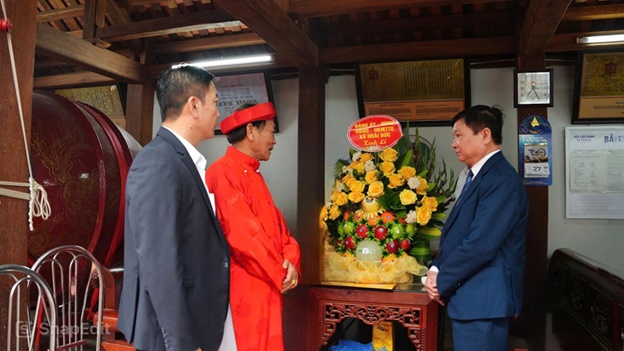 Lãnh đạo xã Hoài Đức dâng lễ tại các lễ hội truyền thống của quê hương- Ảnh 8.