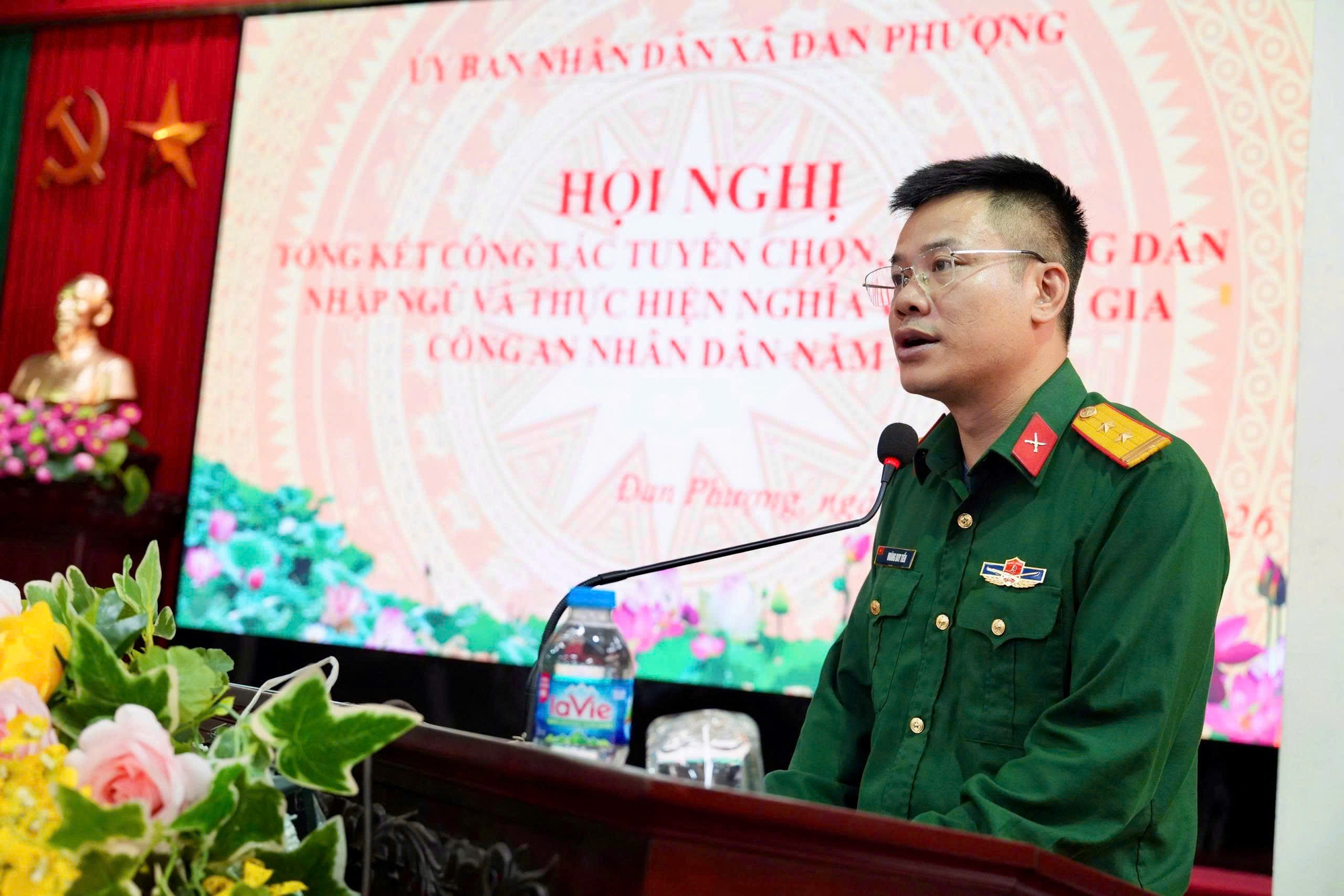 Xã Đan Phượng tổng kết công tác tuyển chọn, gọi công dân nhập ngũ và thực hiện nghĩa vụ tham gia Công an nhân dân năm 2026.- Ảnh 2.