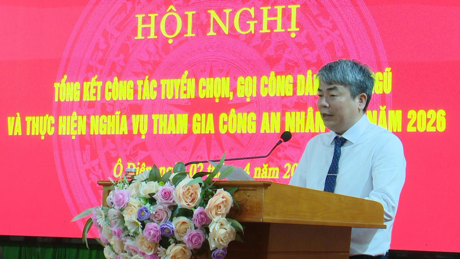 Tổng kết công tác tuyển chọn và gọi công dân nhập ngũ, thực hiện nghĩa vụ tham gia Công an nhân dân năm 2026- Ảnh 2.