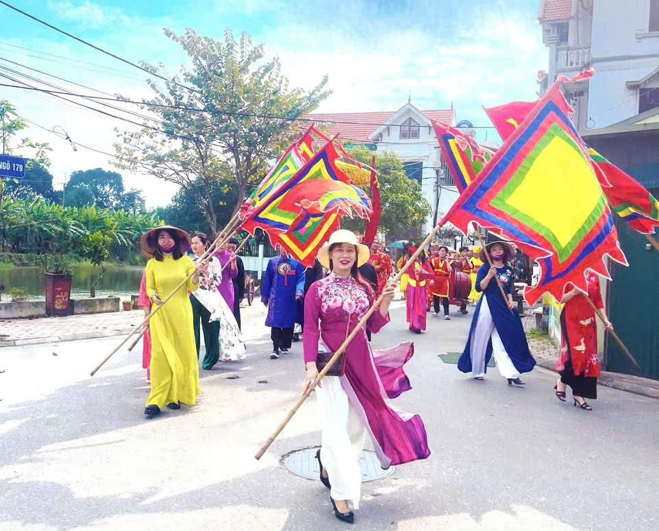 A group of people holding flags  AI-generated content may be incorrect.