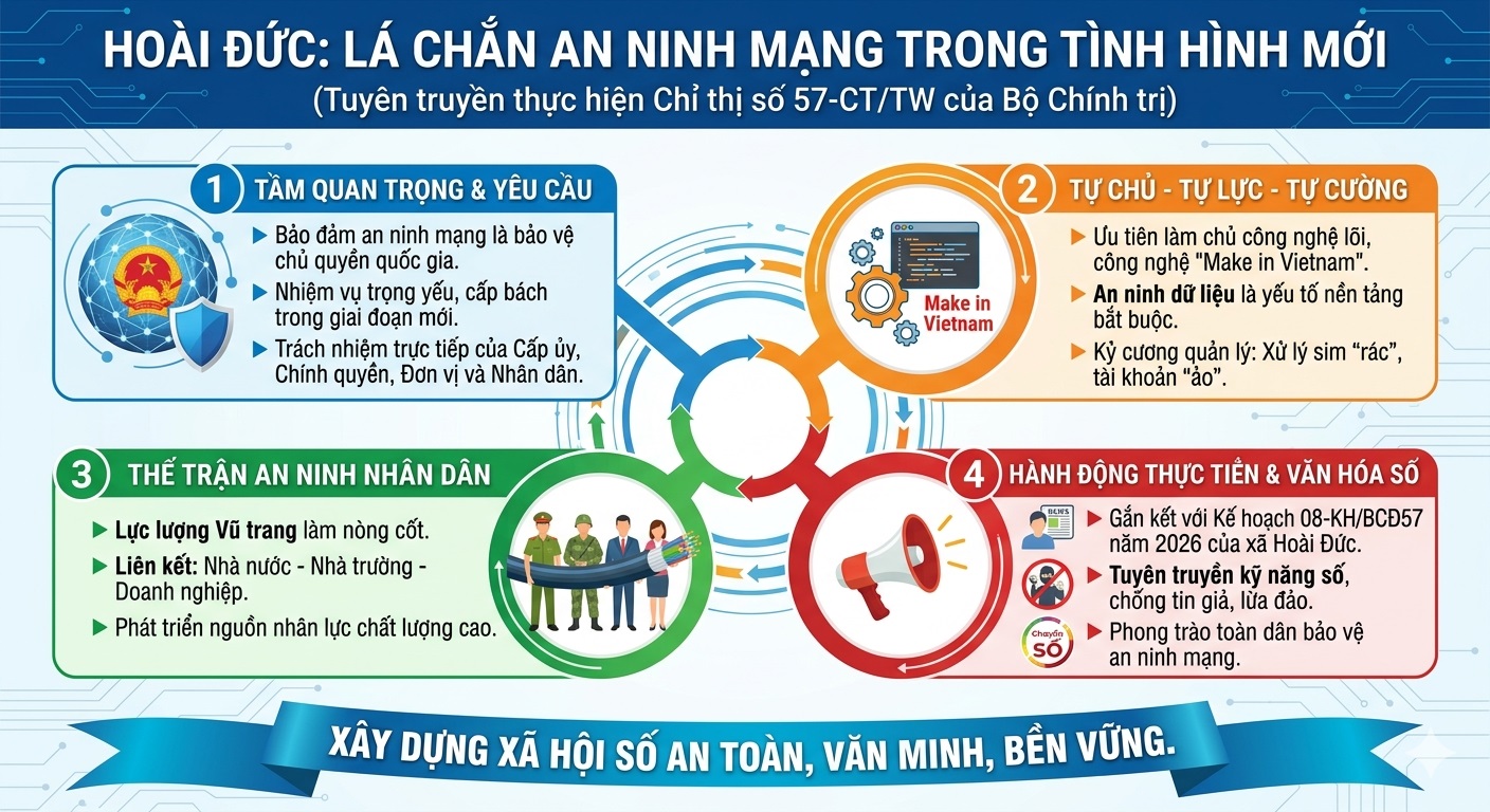 Hoài Đức: Quyết tâm xây dựng "lá chắn" an ninh mạng trong tình hình mới- Ảnh 1.