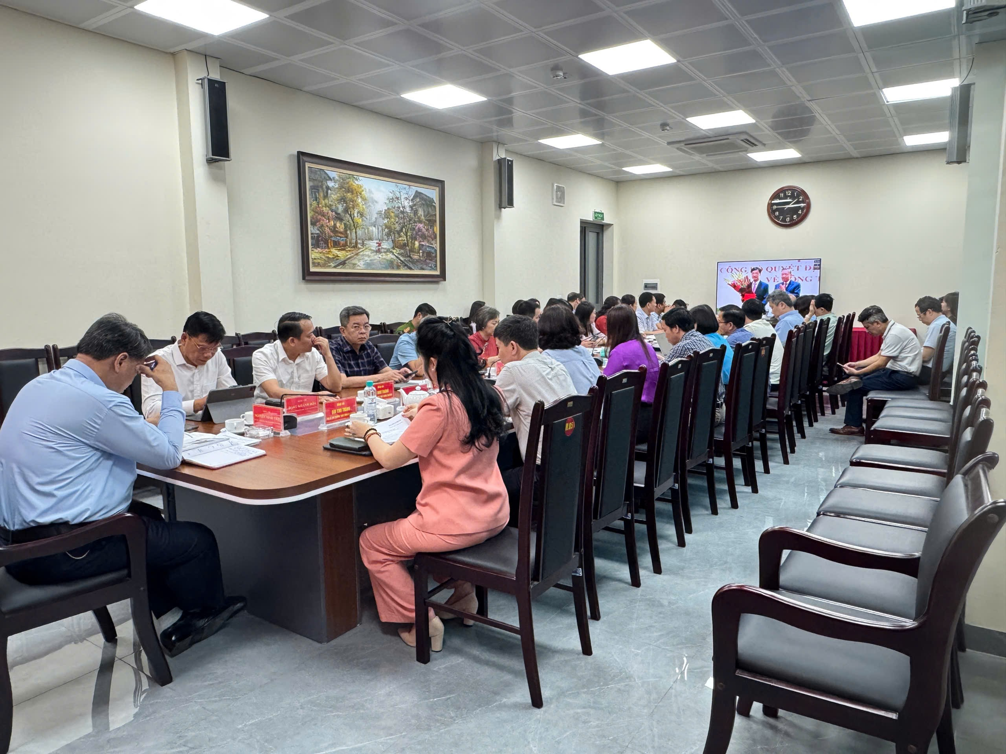 Phường Phương Liệt tham gia Hội nghị giao ban quý I/2026 của Thành phố với cơ sở- Ảnh 3.