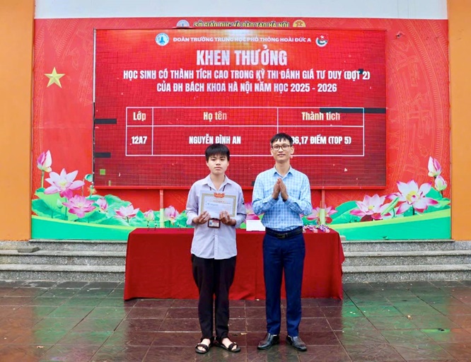 Nguyễn Đình An, học sinh THPT Hoài Đức A, đạt 86,17 điểm – top 5 toàn quốc kỳ thi TSA- Ảnh 3.