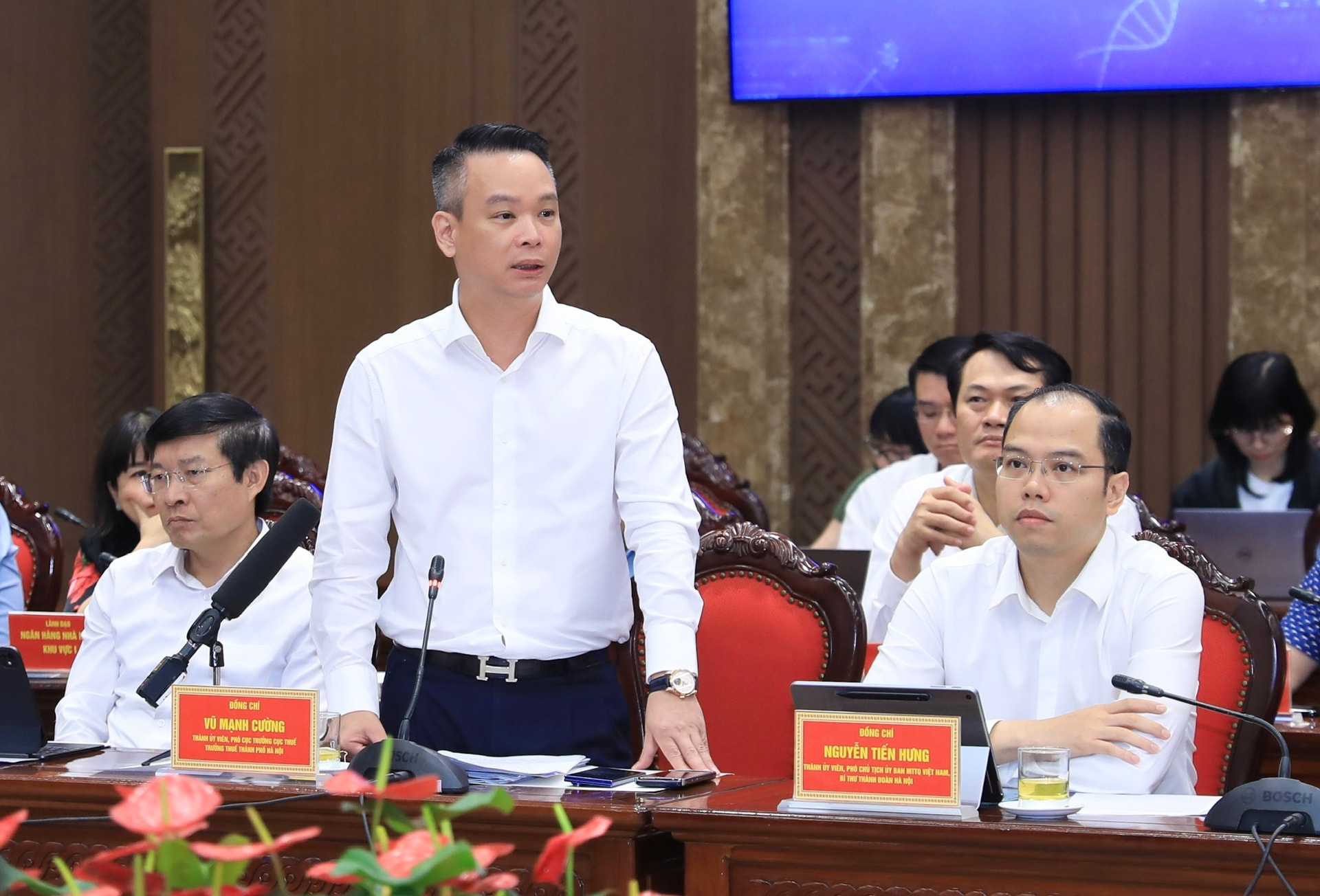 Xã Nam Phù dự hội nghị trực tuyến đánh giá kết quả công tác quý I, triển khai nhiệm vụ trọng tâm quý II-2026- Ảnh 12.