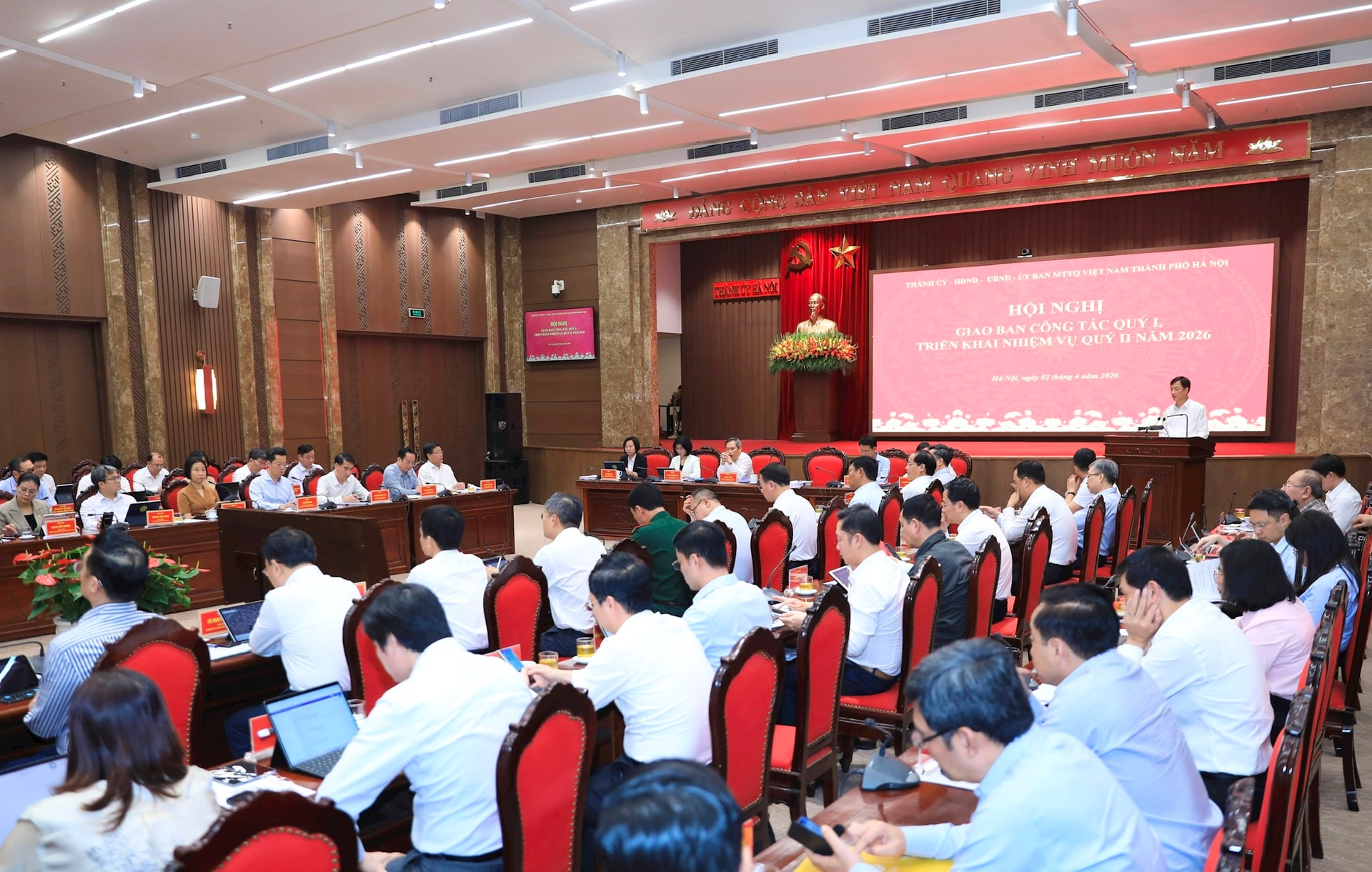 Hà Nội đánh giá kết quả công tác quý I, triển khai nhiệm vụ trọng tâm quý II-2026- Ảnh 9.