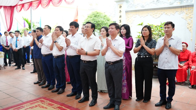 Lãnh đạo xã Hoài Đức dự khai mạc lễ hội truyền thống thôn Phú Đa và lễ hội truyền thống thôn Thượng Thụy- Ảnh 2.