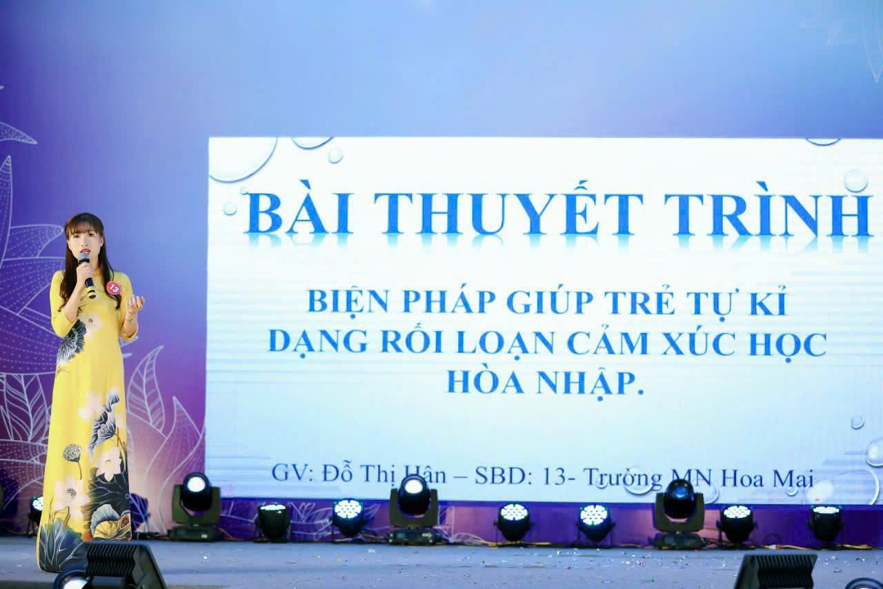 CÔ GIÁO ĐỖ THỊ HÂN TẤM GƯƠNG "NGƯỜI TỐT VIỆC TỐT" - KHÁT VỌNG GIÚP TRẺ TỰ KỶ HOÀ NHẬP VÀ XOÁ BỎ SỰ VÔ CẢM CỦA TRẺ TỪ LỨA TUỔI MẦM NON- Ảnh 1.