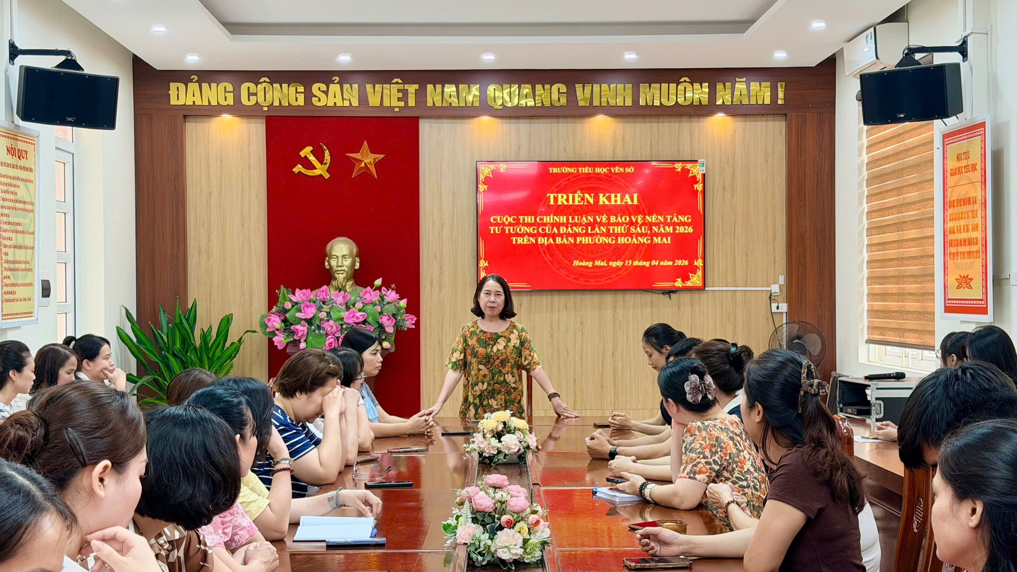 Trường Tiểu học Yên Sở tích cực hưởng ứng Cuộc thi chính luận về bảo vệ nền tảng tư tưởng của Đảng lần thứ Sáu, năm 2026 trên địa bàn phường Hoàng Mai- Ảnh 1.