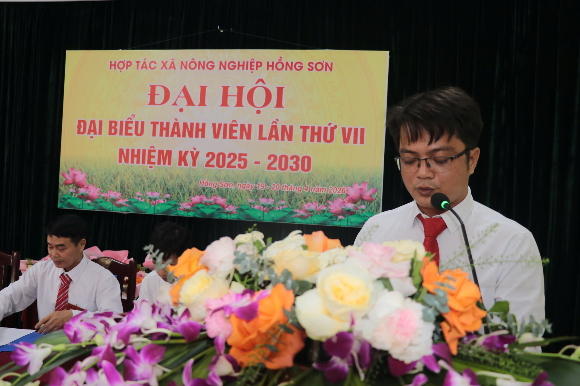 Hợp tác xã nông nghiệp Hồng Sơn tổ chức thành công Đại hội đại biểu thành viên lần thứ VII, nhiệm kỳ 2025-2030- Ảnh 2.