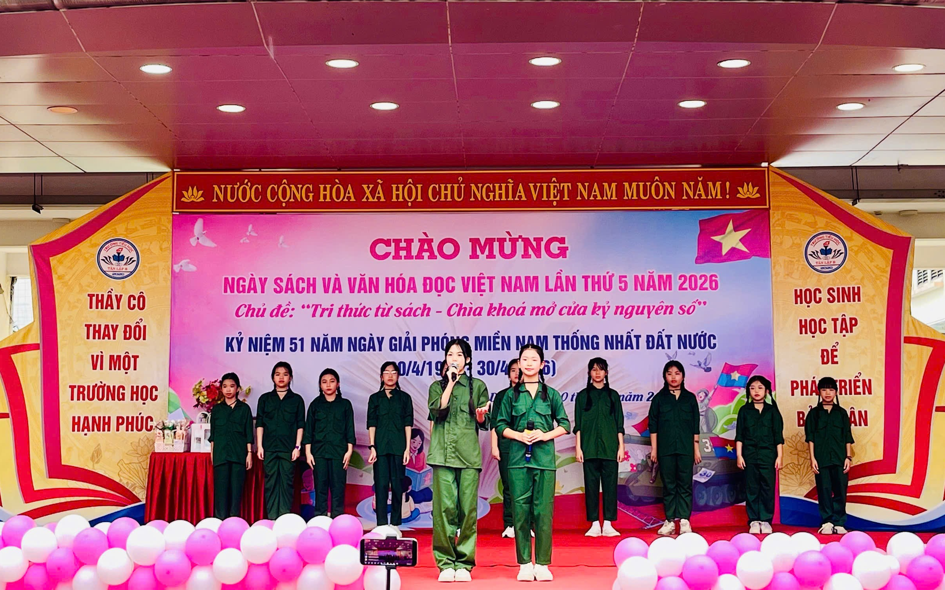 Ngày sách và Văn hóa đọc Việt Nam lần thứ 5 năm 2026tại Trường Tiểu học Tân Lập B