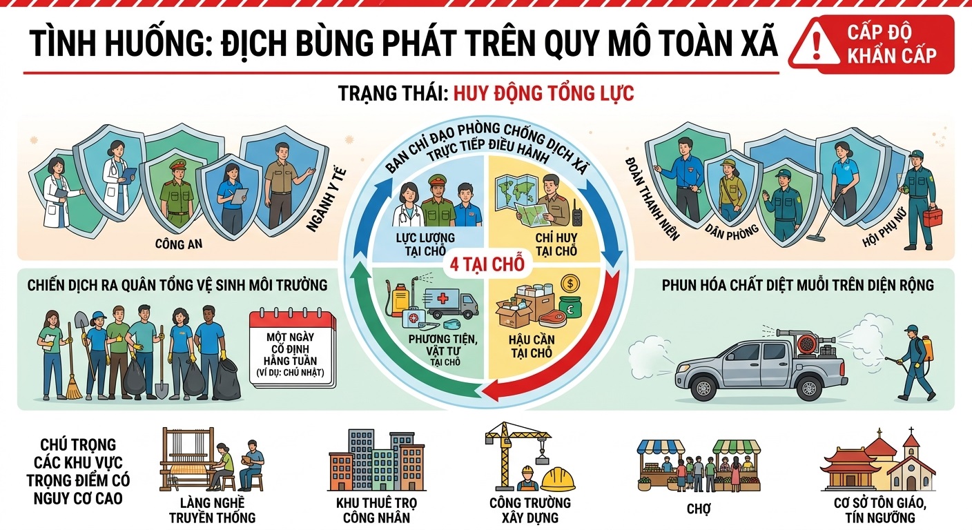 XÃ HOÀI ĐỨC: CHỦ ĐỘNG XÂY DỰNG PHƯƠNG ÁN PHÒNG CHỐNG DỊCH BỆNH NĂM 2026 TỪ SỚM, TỪ XA- Ảnh 2.