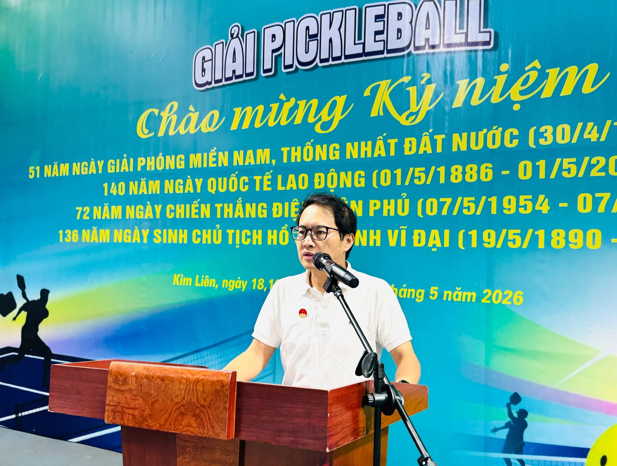 Khai mạc Giải Pickleball phường Kim Liên năm 2026- Ảnh 1.
