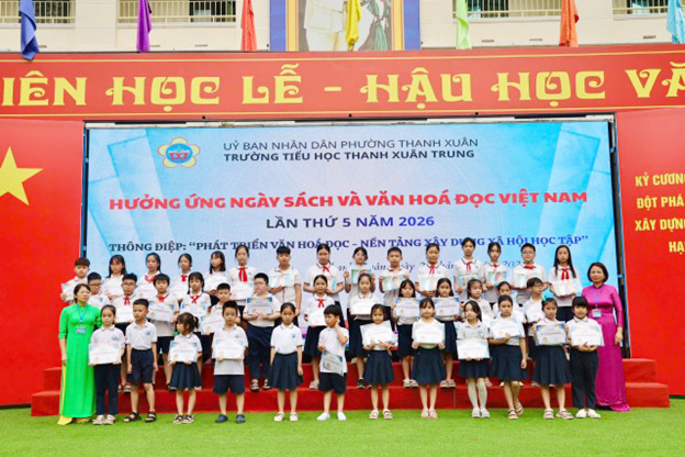 Phường Thanh Xuân sôi nổi tổ chức Ngày Sách và Văn hóa đọc với nhiều hoạt động ý nghĩa- Ảnh 6.