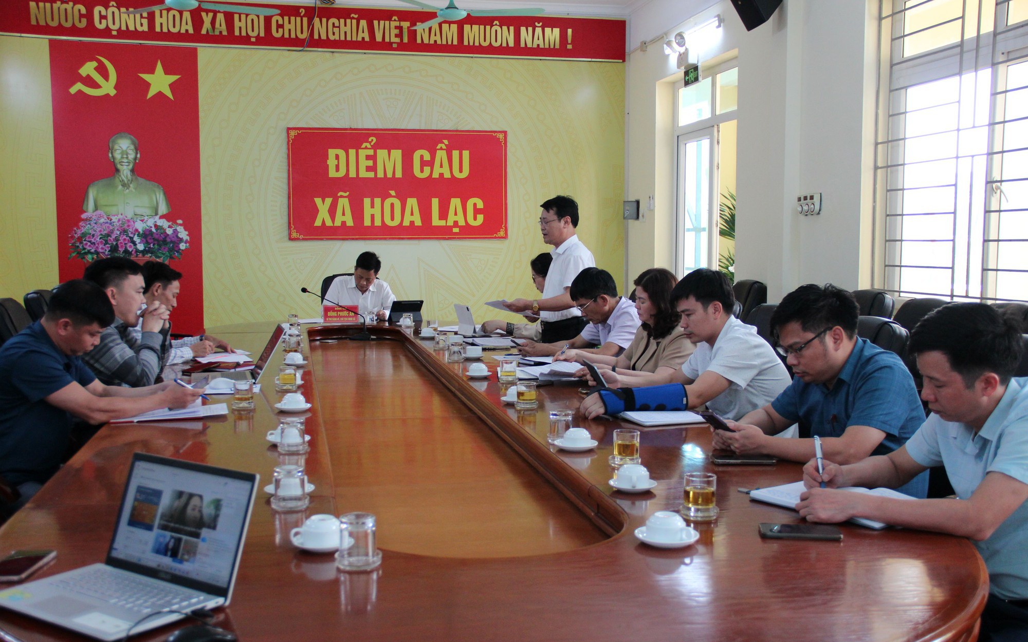 HĐND xã Hòa Lạc thảo luận góp ý Đề án nâng cao hiệu lực, hiệu quả hoạt động nhiệm kỳ 2026–2031

