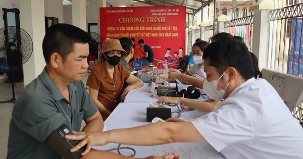 Phường Tây Tựu khám sức khỏe miễn phí cho hơn 200 người khuyết tật