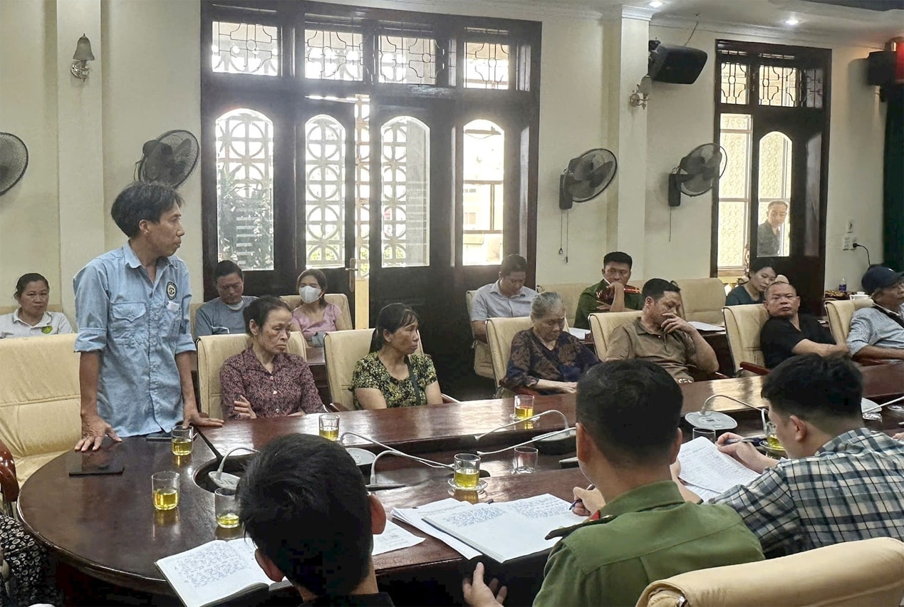 Thường Tín tổ chức đối thoại trước khi cưỡng chế thu hồi đất thi công Vườn hoa Nguyễn Du- Ảnh 2.