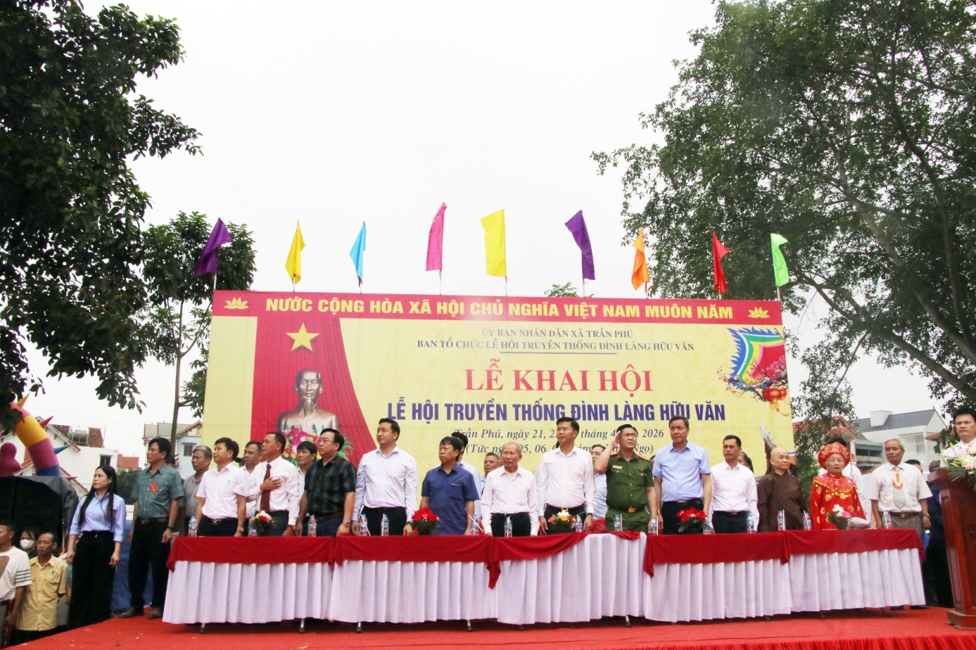 Khai mạc Lễ hội truyền thống Đình làng Hữu Văn năm 2026- Ảnh 1.