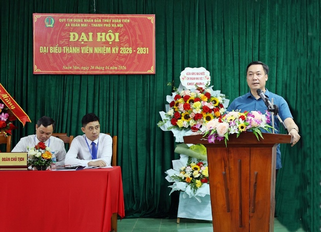 Quỹ tín dụng nhân dân Thủy Xuân Tiên (xã Xuân Mai) tổ chức thành công Đại hội đại biểu thành viên nhiệm kỳ 2026 – 2031- Ảnh 7.