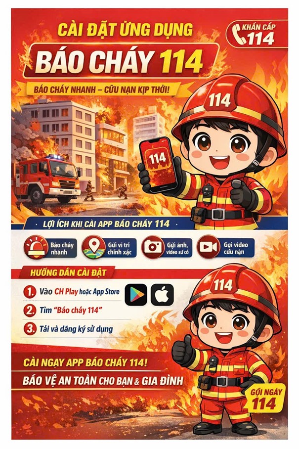 Chuyển đổi số trong công tác Phòng cháy, chữa cháy và Cứu nạn, cứu hộ (PCCC và CNCH) thông qua ứng dụng “Báo cháy 114”- Ảnh 1.