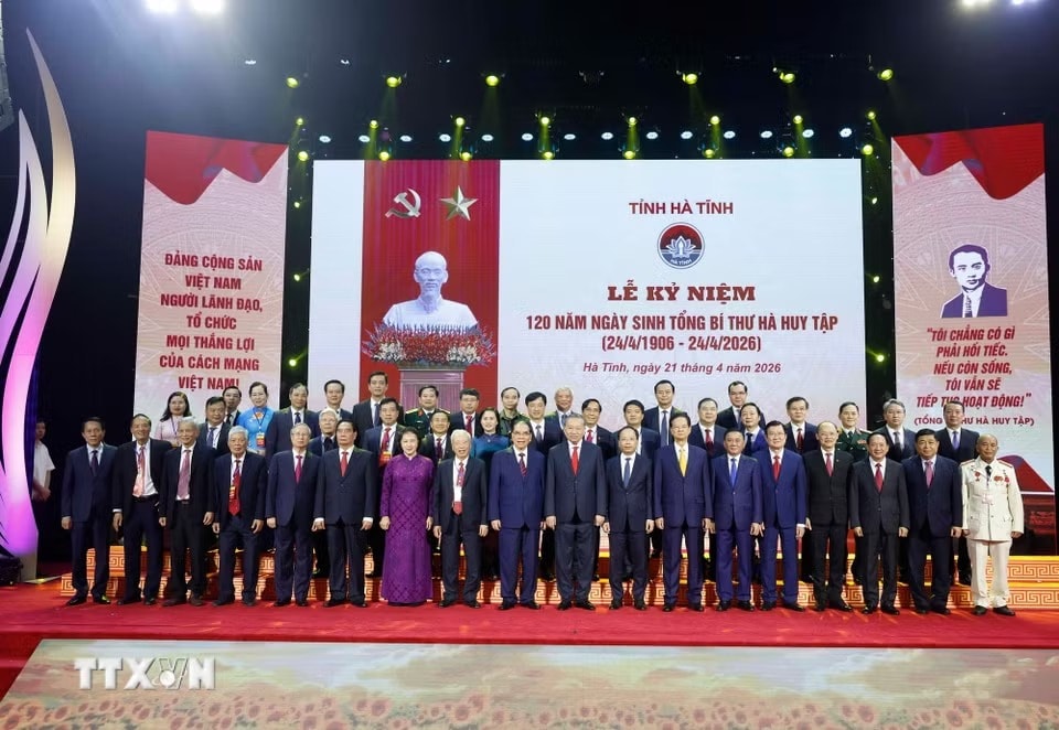 Tổng Bí thư, Chủ tịch nước Tô Lâm dự Lễ kỷ niệm 120 năm Ngày sinh Tổng Bí thư Hà Huy Tập- Ảnh 5.